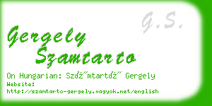 gergely szamtarto business card